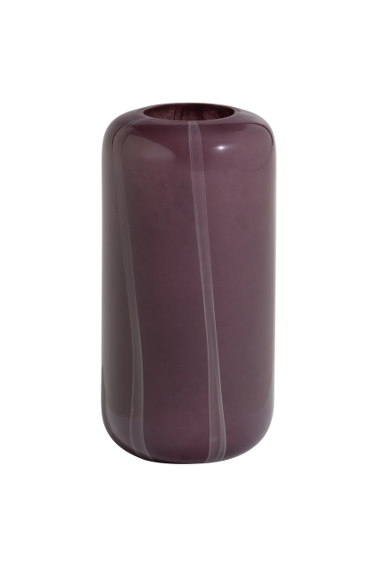 377477 P 01 VS Arles vaas glas paars met streep naturel F1