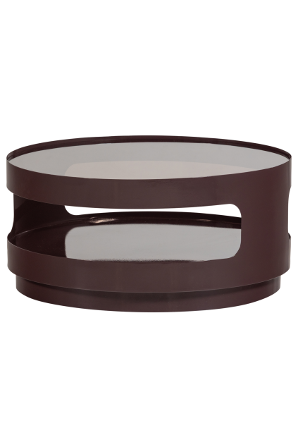 377934 B 02 VS Sero salontafel metaal glas bruin FA
