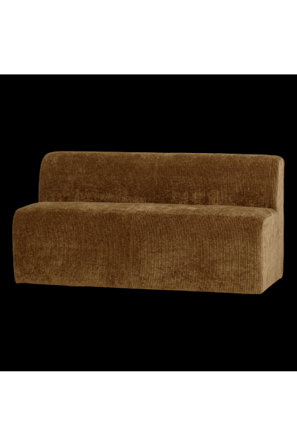 378032 H 02 VS WP Mojo Base eetbank 164cm rugleuning ribstof honinggeel FA