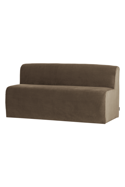 378032 VT 02 VS WP Mojo Base eetbank 164cm rugleuning velvet taupe FA