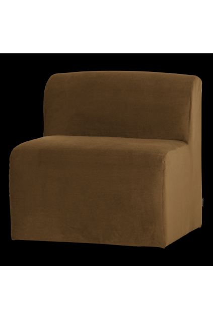 378033 VH 02 VS WP Mojo Base eetbank 84cm rugleuning velvet honinggeel FA