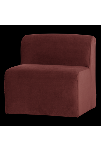 378033 VA 02 VS WP Mojo Base eetbank 84cm rugleuning velvet kastanjebruin FA