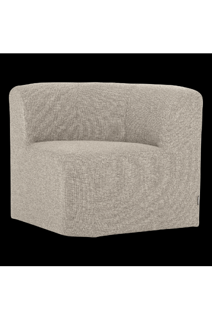 378034 EM 02 VS WP Mojo base eetbank hoek met rugleuning boucle beige melange FA
