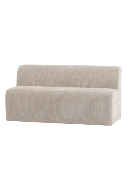 378032 E 02 VS WP Mojo Base eetbank 164cm rugleuning ribstof ecru FA