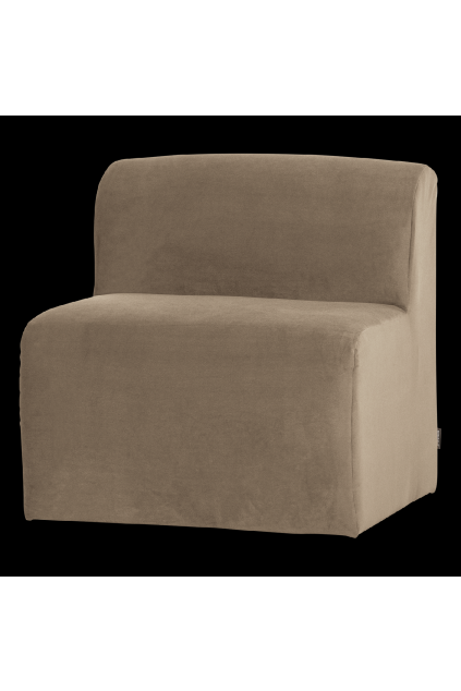 378033 VK 02 VS WP Mojo Base eetbank 84cm rugleuning velvet khaki FA