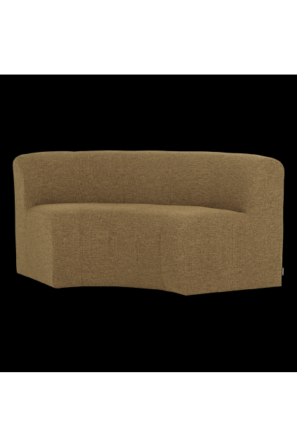 378036 GM 02 VS WP Mojo base eetbank halfronde hoek rug boucle geel bruin melange FA