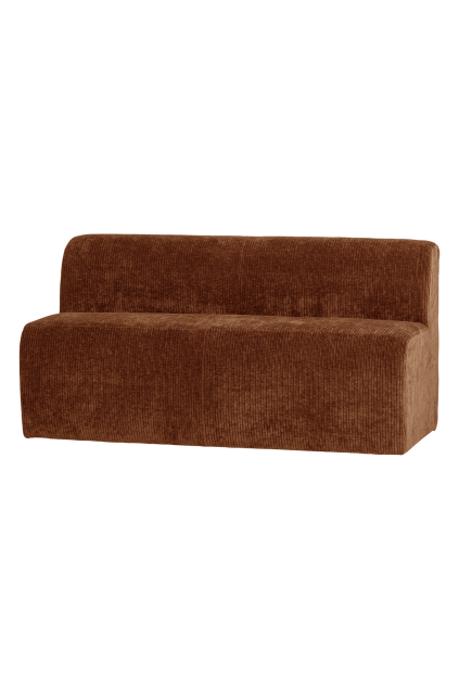 378032 R 02 VS WP Mojo Base eetbank 164cm rugleuning ribstof roestbruin FA