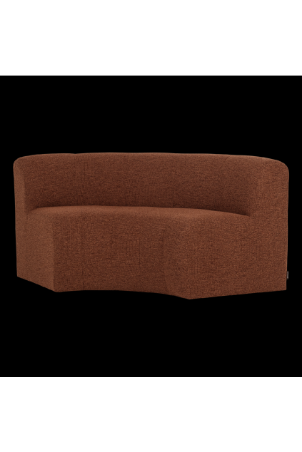 378036 RM 02 VS WP Mojo base eetbank halfronde hoek rug boucle roestbruin FA