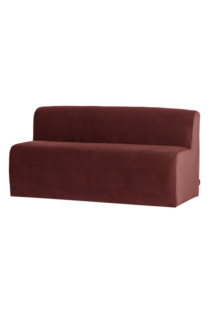 378032 VA 02 VS WP Mojo Base eetbank 164cm rugleuning velvet kastanjebruin FA