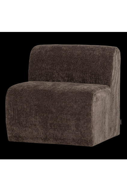 378033 B 02 VS WP Mojo Base etbank 84cm rugleuning ribstof bruin FA