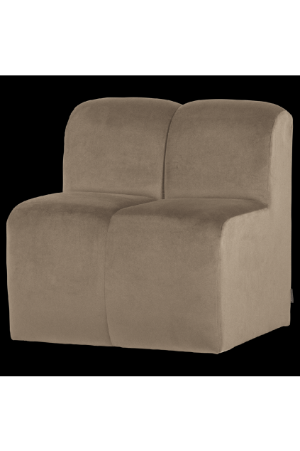 378519 VK 02 VS WP Mojo eetbank 84cm met rugleuning velvet khaki FA