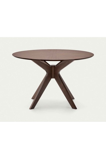 naanim walnut round jedalensky stol