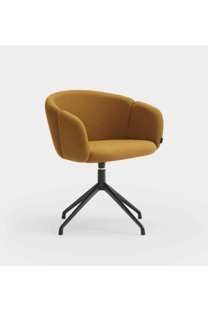 add fabric black otocna stolicka s podruckami