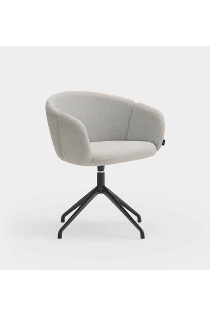 add fabric black otocna stolicka s podruckami