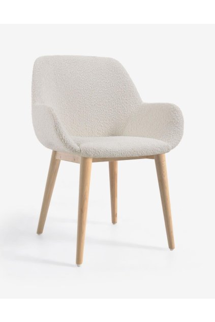 konna boucle white stolicka