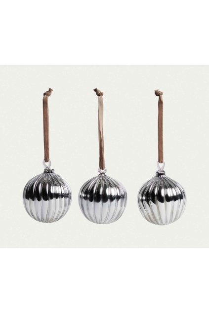 oranel silver set troch vianocnych ozdob