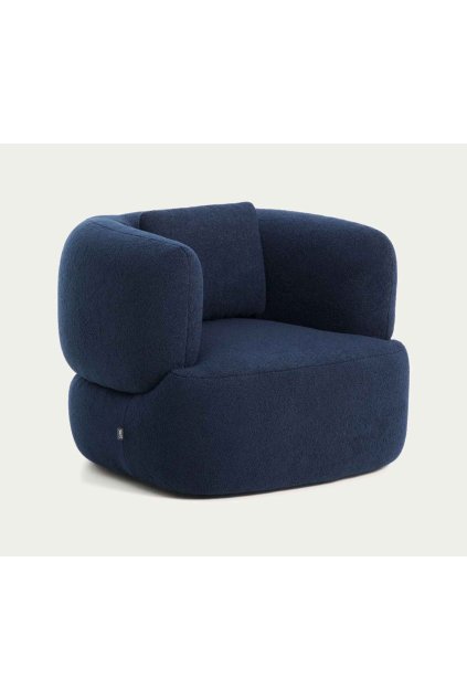 martina boucle navy kreslo