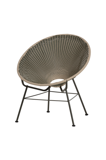377705 G 01 VS WO Kazoun loungestoel wicker groen FA