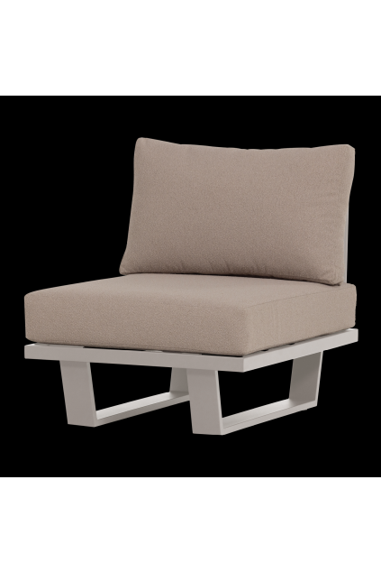 500041 Z 01 VS WO Bear tuin loungestoel 1 zits element aluminium zand FA
