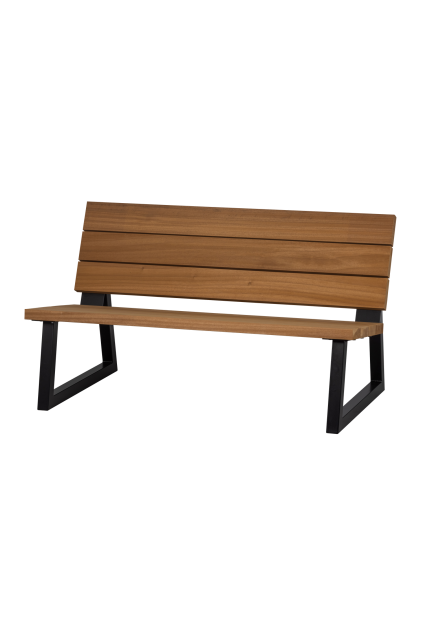 373476 N 02 VS FA Banco outdoor bank hout naturel metaal FA
