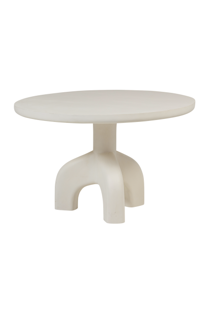 377695 M 01 VS WO luno tuintafel rond vezelversterkte polymeer naturel O120cm FA
