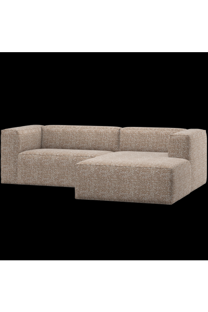 377433 LM 01 VS ES Bean chaise longue bank rechts lichtbruin melange F1