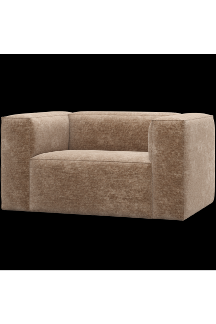 377316 VT 01 VS ES Bean fauteuil chenille velvet taupe F1