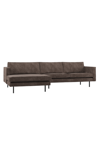 800905 U 01 VS WP Rodeo chaise longue bank links ribstof bruin F1