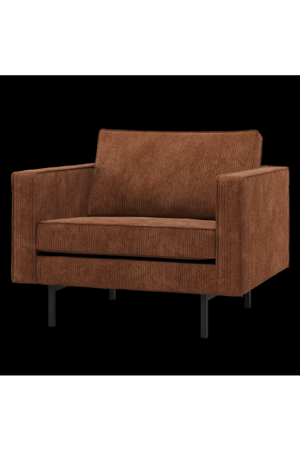 800541 R 01 VS WP Rodeo fauteuil ribstof roestbruin F1