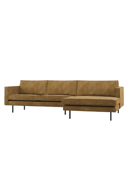 800902 H 01 VS WP Rodeo chaise longue bank rechts ribstof honinggeel F1