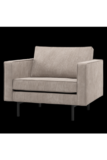 800541 D 01 VS WP Rodeo fauteuil ribstof donkerzand F1