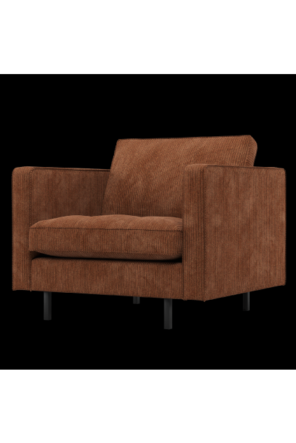 800888 R 01 VS WP Rodoe classic fauteuil ribstof roestbruin F1