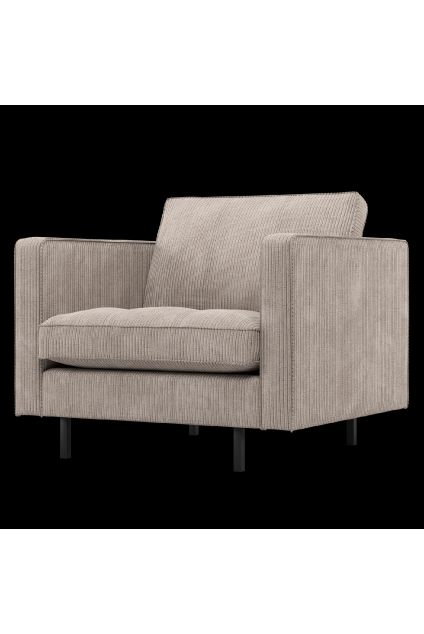 800888 D 01 VS WP Rodeo classic fauteuil ribstof donkerzand F1