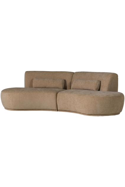 377654 VL 01 VS ES Batavier half ronde bank 4 zits velvet melange lichtbruin FA