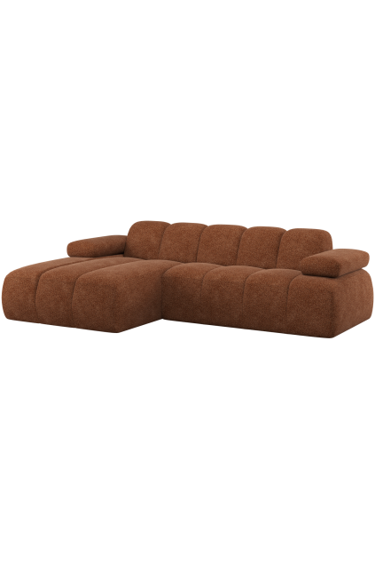 377464 WR 01 VS WP Mojo chaise longue bank links wollig roestbruin F1