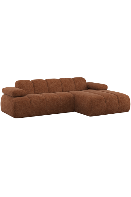 377465 WR 01 VS WP Mojo chaise longue bank rechts wollig roestbruin F1