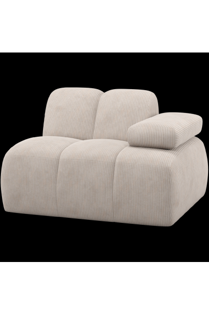 377453 E 01 VS WP Mojo 1 zits element arm rechts ribstof ecru F1