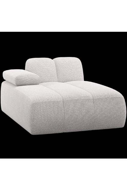 377459 CM 01 VS WP Mojo chaise longue element links boucle ecru melange F1