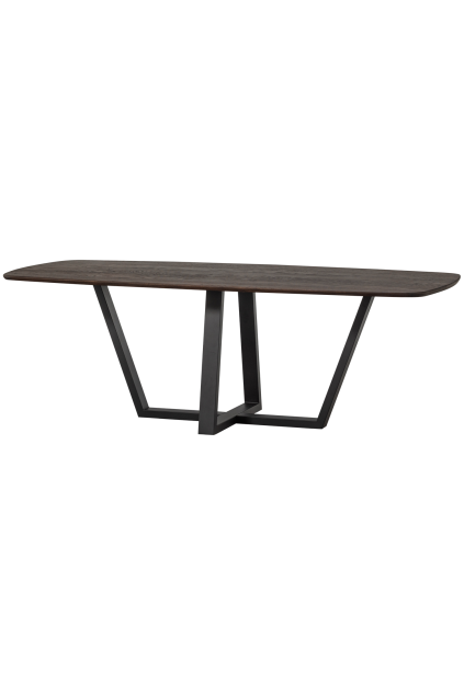 TB DO DL22 1990x0990 375294 02 VS FA Tafelblad deens ovaal doorgaande lamel 200x100cm mystic brown Tablo drenthe poot