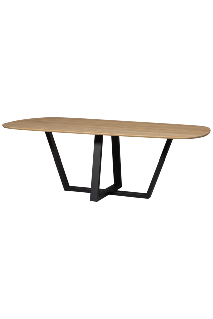 TB OR DL22 2100x0990 375294 02 VS FA Tafelblad organisch doorgaande lamel 210x100cm transparant Tablo drenthe poot SA