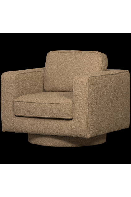 400543 B 01 VS VT Lazy draaifauteuil boucle bruin FA
