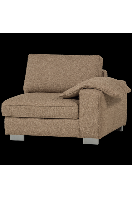 400540 B 01 VS VT Lazy 1 zits element met arm rechts boucle bruin FA