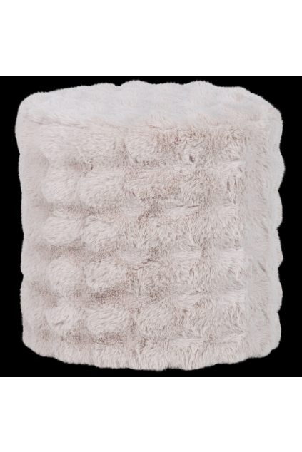 377650 N 01 VS ES olven poef hoog fluffy stof natural F1