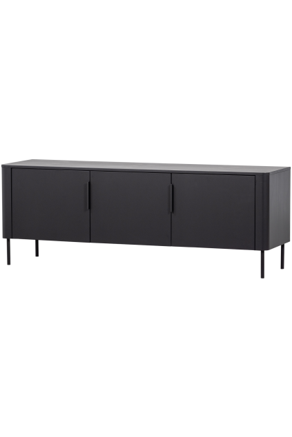 377593 MZ 01 VS WP Gunnar tv meubel 154cm grenen matzwart FA