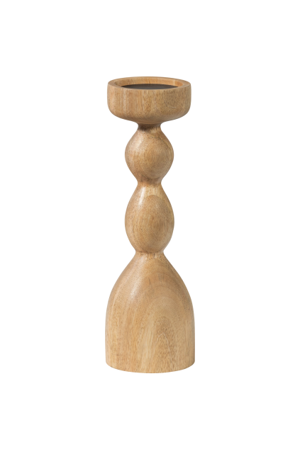 377542 N 01 VS FA Liske kandelaar mango hout naturel FA