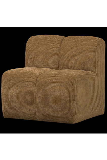 377519 H 01 VS WE Mojo eetbankje 84cm rugleuning ribstof honinggeel FA
