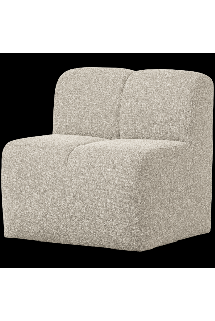 377519 EM 01 VS WE Mojo eetbankje 84cm met rugleuning boucle beige melange FA