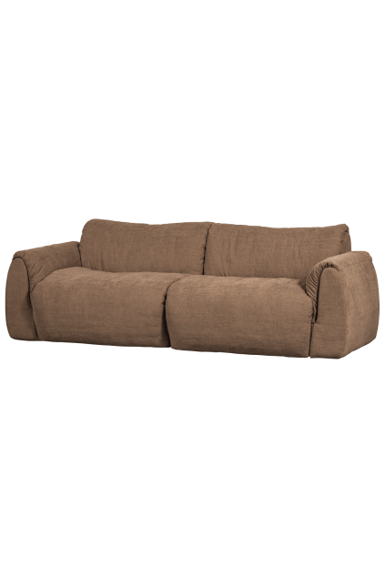 377530 BR 01 VS WE Baggy 3 zits bank geweven chenille bruin FA PS