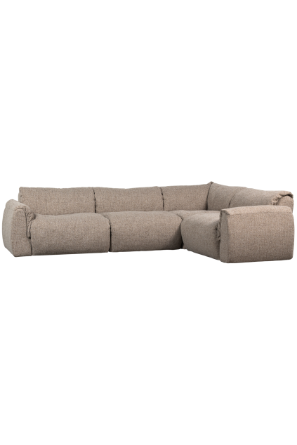 377529 BM 01 VS WE Baggy hoekbank rechts geweven stof bruin melange FA