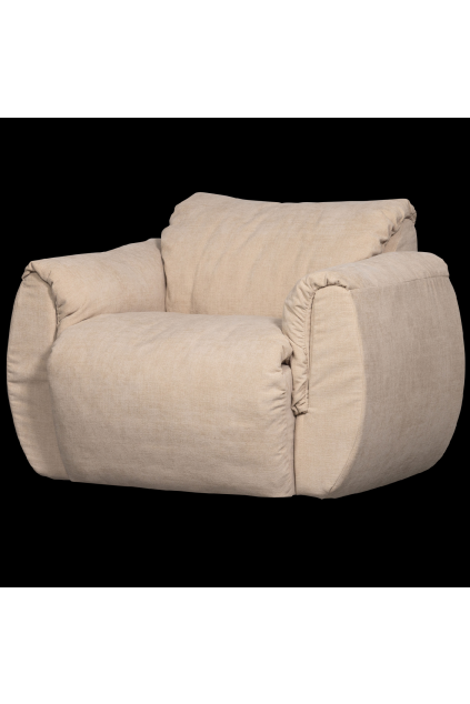377526 SN 01 VS WE Baggy draaifauteuil geweven chenille zand FA